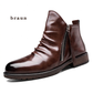 ⚡Flash-Sale! Solange der Vorrat reicht!⚡ Herren Vintage-kniende Chelsea-Stiefel, lässige Zehenpartie, Reißverschluss Western Cowboystiefel