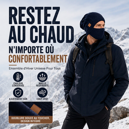 🥳Über 50.000 verkauft!🥳 Bonnet thermique d'hiver pour femme avec masque facial intégré