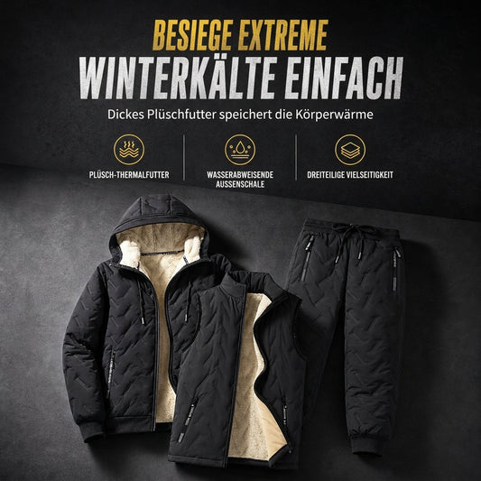 ✨ Neu eingetroffen – jetzt versandkostenfrei!✈Winter-Set für Herren: Gepolsterte Kapuzenjacke und Hose