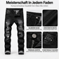 ⏰Jetzt oder nie!⏰ Herren zerrissene, schmale, used-out Denim-Jeans