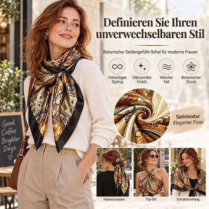 Großes quadratisches Satincarre für Damen