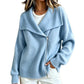 🔥Bestseller + 50% Rabatt!🔥 ✨ Schicke, asymmetrische Damen-Strickjacke mit Reißverschluss