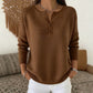🥳Wiederkäufer-Rate über 90%!🥳 Damen Strickpullover mit Henley-Kragen