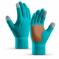 Winterliche Strickhandschuhe für Damen und Herren, verdickt, warm und winddicht, Fahrradhandschuhe