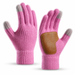 Winterliche Strickhandschuhe für Damen und Herren, verdickt, warm und winddicht, Fahrradhandschuhe