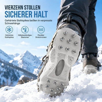 ⏰Countdown läuft! Aktion endet bald!⏰ Rutschfeste Schuhstollen, Grödel, Traktionsspitzen und Schuhüberzüge für Gehen im Schnee und Outdoor-Bergsteigen