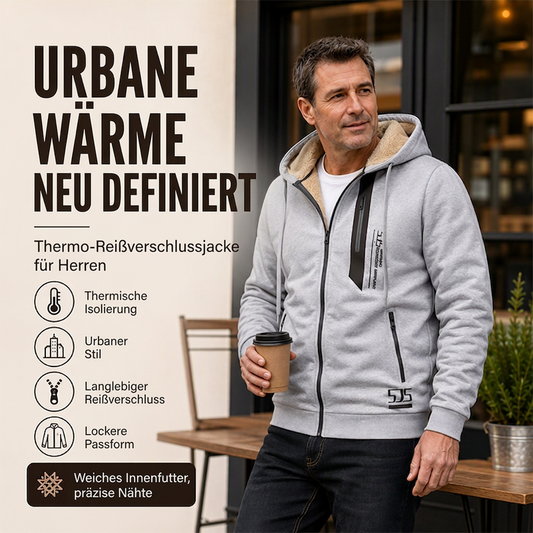 💞Top bewertet + 50% Rabatt!💞 Warm gefütterte Kapuzenjacke für Herren für den Winter