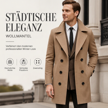 ⚡Blitzangebot: 50% Rabatt + Gratis Versand!⚡ Klassischer Zweireiher-Mantel für Herren
