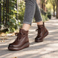 🥳Über 50.000 verkauft! 50% Rabatt!🥳Damen Retro Stiefeletten mit Wärmefutter