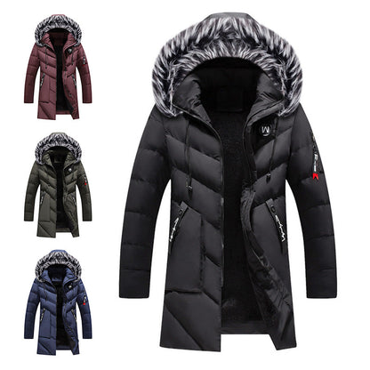 🚨Heiß begehrt! 50% Rabatt!🚨 Tolles Geschenk - Warme, lange Kapuzenjacke für Männer für kaltes Wetter