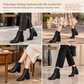 🌟Nr. 1 Bestseller + 50% Rabatt!🌟 Damen Vintage Britischer-Stil Schnürstiefel Mit Spitzer Zehenpartie Und Block-Mittelabsatz