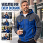 🧥Lässig & vielseitig, ideal für den Alltag – Herren Kapuzenjacke mit Farbblock-Muster und Reißverschluss ✨