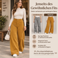 💞Top bewertet + 50% Rabatt!💞 Freizeit-Cordhose für Damen mit weitem Bein