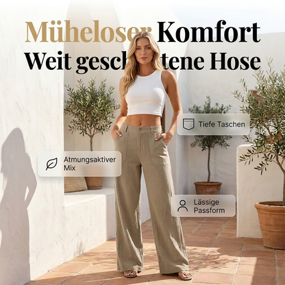 🔥Trending! 50% Rabatt!🔥 Damen-Casual-Hose mit weitem Bein
