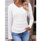 🥳Wiederkäufer-Rate über 90%!🥳 Elegantes Damen-Strickoberteil mit V-Ausschnitt