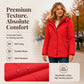 ⭐ 4,9 Sterne – nicht ohne Grund! Damen taillierte gesteppte Jacke mit Kapuze
