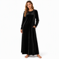 ⏰Beliebt und bald ausverkauft!⏰ Freizeitkleid aus Samt mit Rundhalsausschnitt und Taschen für Damen