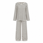 🔥Nur heute!🔥 Freizeit-Loungewear-Set für Damen: lockeres, gestreiftes Langarmshirt mit Rundhalsausschnitt und Hose mit Kordelzug