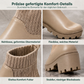 🔥Kundenfavorit!🔥 Freizeit-Stiefeletten für Damen mit niedlichem Absatz, quadratischer Zehenpartie, klobigem Absatz und sockenartigem Knöchelschuh-Design