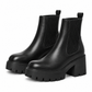 🔥Kundenfavorit!🔥 Freizeit-Stiefeletten für Damen mit niedlichem Absatz, quadratischer Zehenpartie, klobigem Absatz und sockenartigem Knöchelschuh-Design