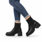 🔥Kundenfavorit!🔥 Freizeit-Stiefeletten für Damen mit niedlichem Absatz, quadratischer Zehenpartie, klobigem Absatz und sockenartigem Knöchelschuh-Design