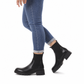 🔥Kundenfavorit!🔥 Freizeit-Stiefeletten für Damen mit niedlichem Absatz, quadratischer Zehenpartie, klobigem Absatz und sockenartigem Knöchelschuh-Design