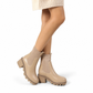 🔥Kundenfavorit!🔥 Freizeit-Stiefeletten für Damen mit niedlichem Absatz, quadratischer Zehenpartie, klobigem Absatz und sockenartigem Knöchelschuh-Design