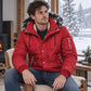 🎯 50% Rabatt + Gratis Versand! 🧥 Warme Herren-Winterjacke mit Kapuze aus Kunstfell
