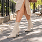 📢Kundenliebling! Jetzt kaufen!📢 Damen elegante Streckspitz-Stiefeletten mit Strick-Stiletto-Absatz