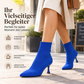 📢Kundenliebling! Jetzt kaufen!📢 Damen elegante Streckspitz-Stiefeletten mit Strick-Stiletto-Absatz