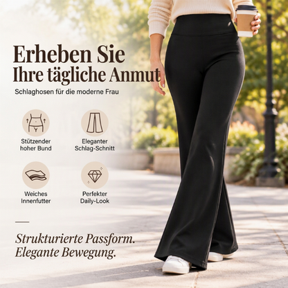 🥳Millionenfach bewährt!🥳 Damen High-Waist Schlaghose mit Plüschfutter
