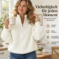 💥Fast ausverkauft wegen hoher Nachfrage!💥 Damen Stehkragen Halb-Reißverschluss Strickpullover