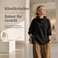 🥳Wiederkäufer-Rate über 90%!🥳 Locker geschnittener Mock-Neck-Pullover mit Drapierung, abfallenden Schultern und langen Ärmeln