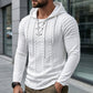 🚀Viral gegangen!🚀 Texturiertes, plissiertes Herren-Hoodie mit Schulterdetails