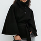 🥳Wiederkäufer-Rate über 90%!🥳 Damen Umhang Trenchcoat Stehkragen Knöpfe Gürteljacke