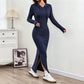 📢🎉50%Rabatt!!!🛍️✨Damen figurbetontes ärmelloses Midikleid mit Kapuze