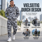📢🎉50%Rabatt!!!🛍️✨Herren-Kapuzenpullover und Hosen-Set mit Plüschfutter, Camouflage-Muster