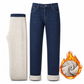 📢🎉50%Rabatt!!!🛍️✨Herren Winter Jeans mit warmer Fütterung, locker geschnitten, gerade legende, Freizeit-Denim-Hosen