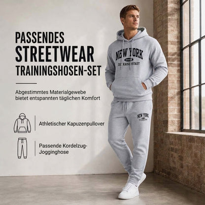 🌟Nr. 1 in der Kategorie!🌟 Herren-Graphic-Hoodie-und-Sweatpants-Set