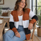 🌊Winter-Sale! Bis zu 50%!🌊Damen Strickjacke mit Farbblock-Design, offener Front
