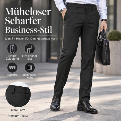 🔥Heiß begehrt! Jetzt sichern!🔥Schmale Mid-Rise Anzughose für Herren