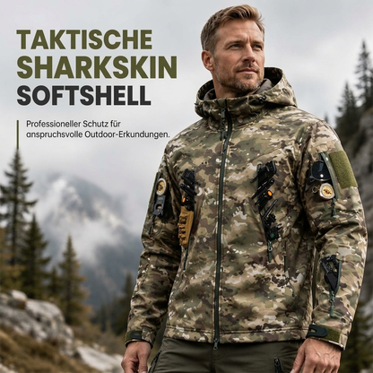 Winddichte taktische Outdoor-Kapuzenjacke für Herren