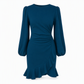 🔥Heiß begehrt! Jetzt sichern!🔥 Damen einfarbiges Puffärmel-Bodycon-Kleid