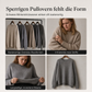 🌊Winter-Bestseller!🌊 Damen oversized Strickkleid mit Trägerhemd, asymmetrischem Spitzenbesatz und Blumenmuster