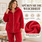🔥🧶Bestseller | Plüsch-Wärme, Home-Komfort – Damen Plüsch Zopfstrick Kapuzenjacke & Hosen Set
