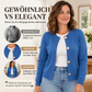⭐🧶Beliebt | Weicher Strick, Alltagskomfort – Damen Rundhals Strickcardigan mit Goldknöpfen