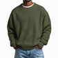 💞Beliebtes Produkt! Nur kurze Zeit reduziert!💞 Herren-Sweatshirt mit Waffelstrick und Rundhalsausschnitt