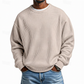 💞Beliebtes Produkt! Nur kurze Zeit reduziert!💞 Herren-Sweatshirt mit Waffelstrick und Rundhalsausschnitt