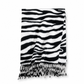 🦓✨ Damen Winter-Stola mit Zebra-Print – Kunstkaschmir, Warm & Fransendetail ❄️