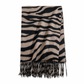 🦓✨ Damen Winter-Stola mit Zebra-Print – Kunstkaschmir, Warm & Fransendetail ❄️